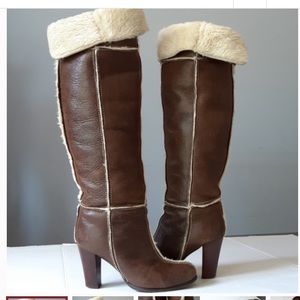 FX Fluxa over the knee tall leather Boots - Made in Span sz 9